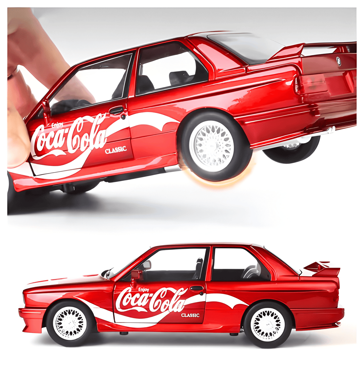 1:24 BMW M3 CLASSIC RED ALLOY DIECAST MODEL CAR