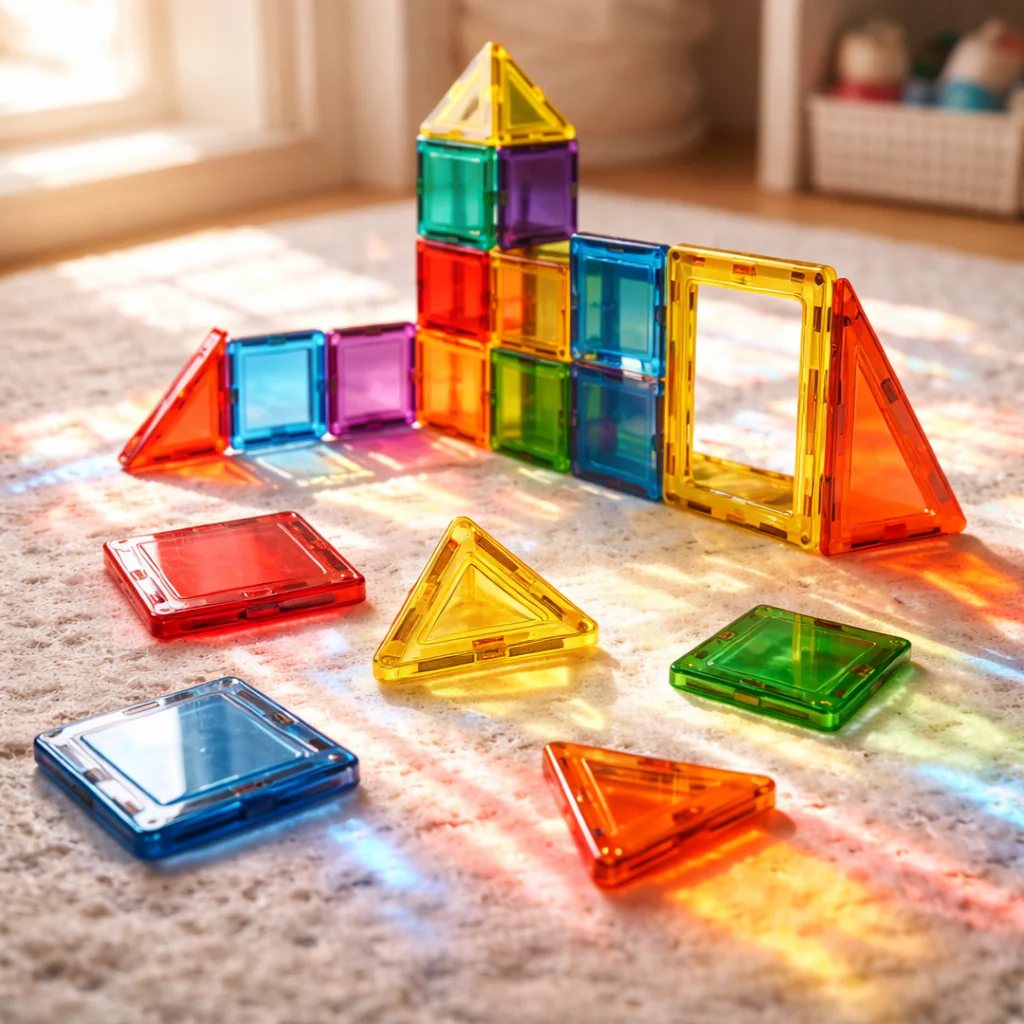 MAGNETIC TILES BUILDING SET – 26 PCS CREATIVE CONSTRUCTION KIT