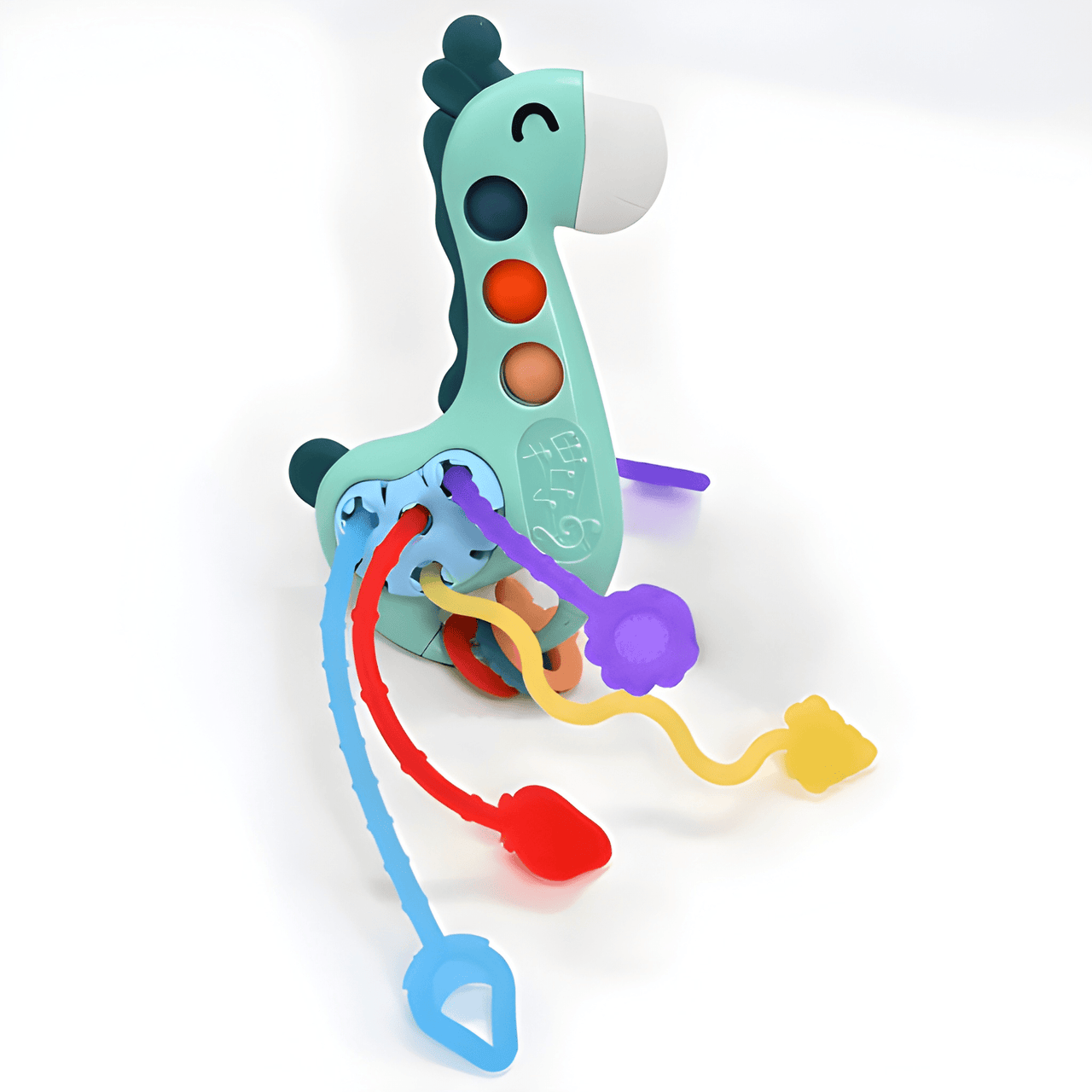 MULTI-ACTIVITY GIRAFFE TOY WITH PULL STRINGS & BUTTONS