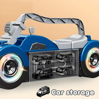 Thumbnail for POLICE TRANSPORT TRUCK TOY WITH 4 MINI POLICE CARS