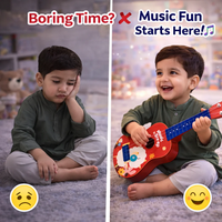 Thumbnail for KIDS MUSICAL UKULELE GUITAR – COLORFUL LEARNING INSTRUMENT WITH FUN SOUND
