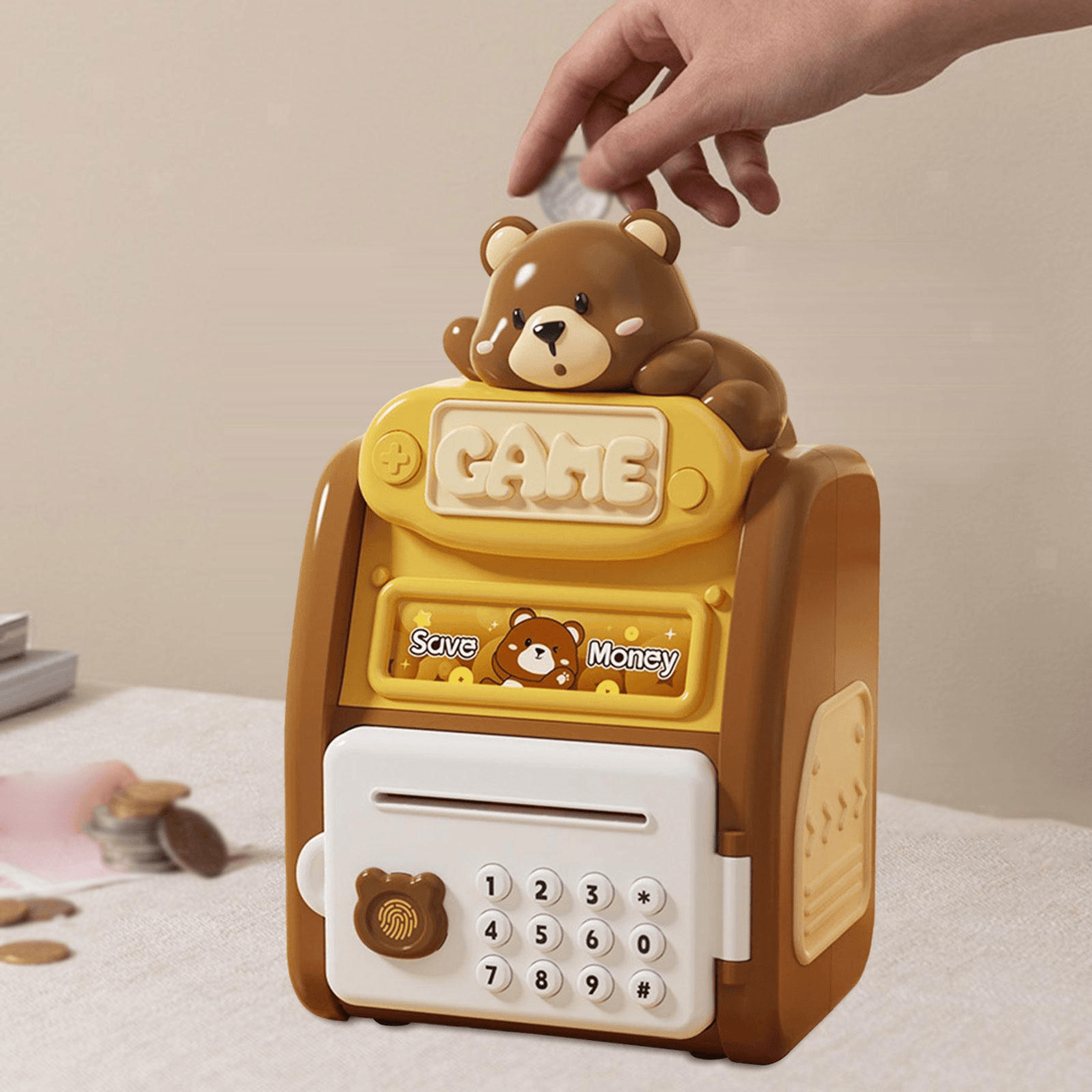 BEAR ATM SAVING MONEY BOX