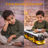 Thumbnail for REMOTE CONTROL CITY BUS WITH LIGHTS, SOUNDS & OPENING DOORS – REMOTE CONTROL BUS