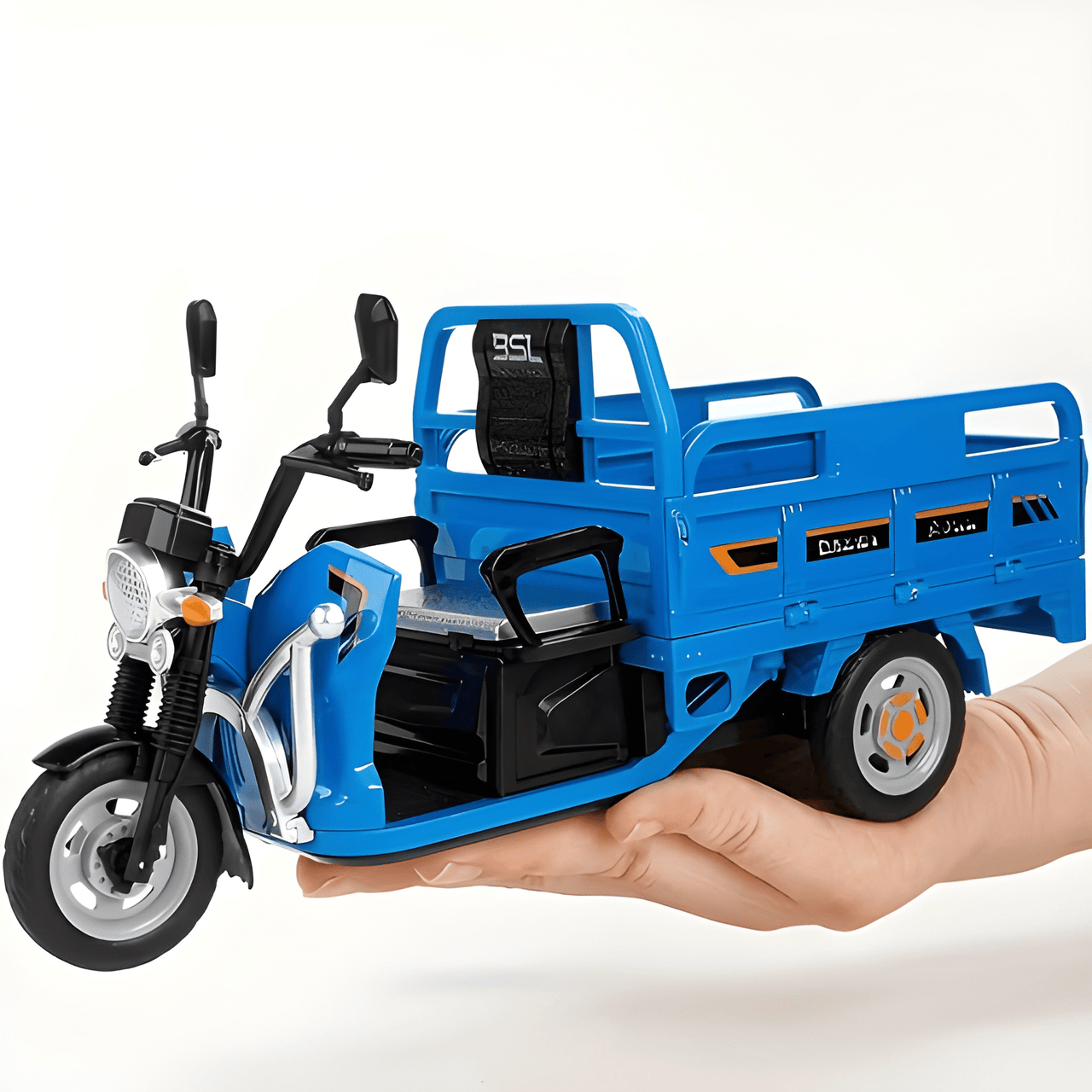 1:12 SCALE DIECAST TRICYCLE CARGO TRUCK - DETAILED MODEL VEHICLE