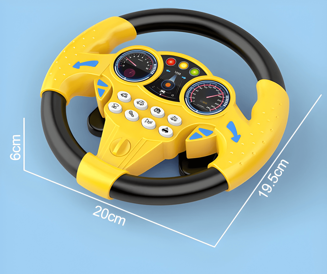 MULTI FUNCTIONAL SIMULATION STEERING WHEEL TOY FOR KIDS