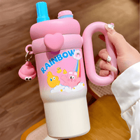 Thumbnail for RAINBOW KIDS SIPPER BOTTLE WITH HANDLE & STRAW