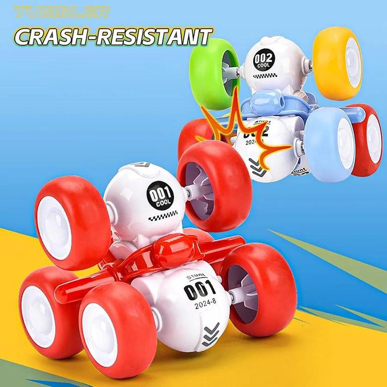 360° ROTATING STUNT PULL BACK CAR FOR TODDLERS