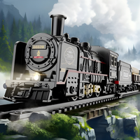 Thumbnail for VINTAGE ELECTRIC STEM TRAIN WITH TRACKS ( 4 SET )