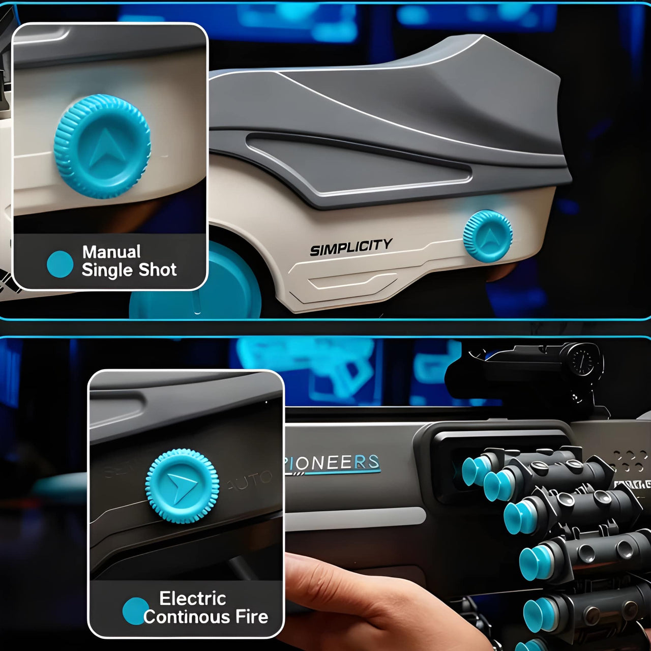 ELECTRIC GUN RECHARGEABLE SOFT BULLET SUCTION CUP BULLET