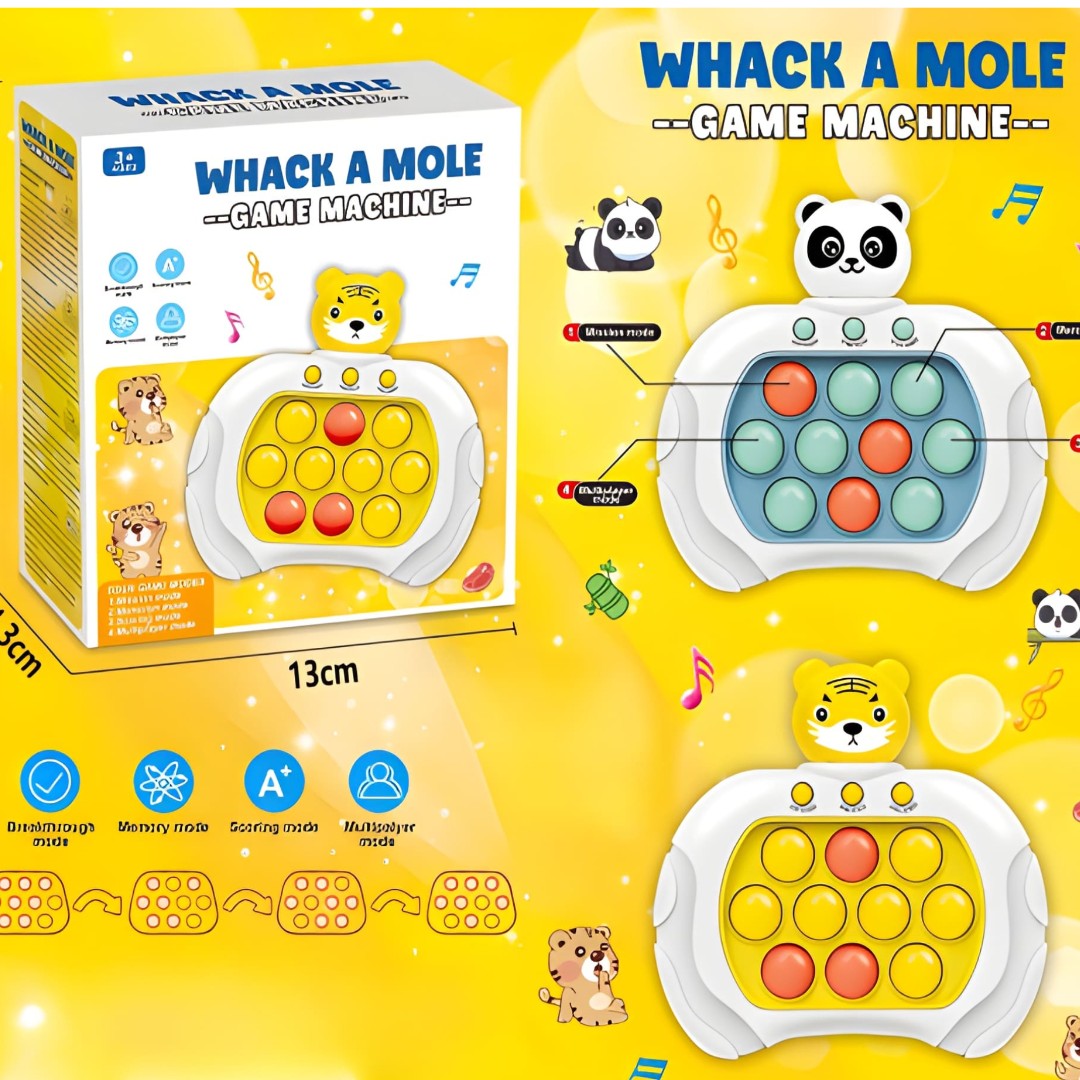 ELECTRONIC POP IT GAME WHACK-A-MOLE SPEED TIGER