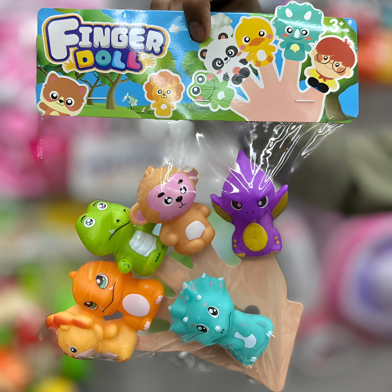 CUTE SOFT SILICON ANIMAL FINGER DOLLS SET FOR KIDS