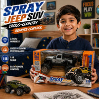 Thumbnail for 2.4 GHZ RC SPRAY JEEP SUV – OFF-ROAD REMOTE CONTROL CAR WITH MIST EFFECT
