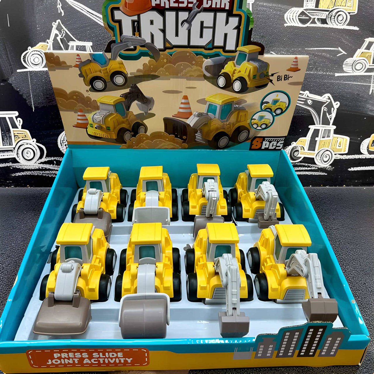 PRESS & GO CONSTRUCTION TRUCK SET ( PACK OF 1 )