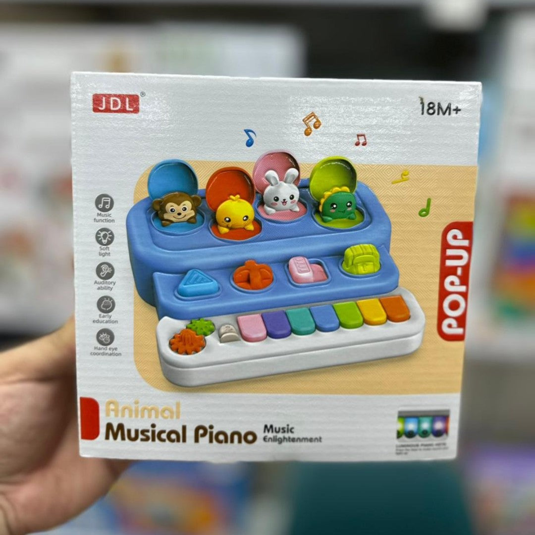 2 IN 1 ANIMAL MUSICAL PIANO & XYLOPHONE