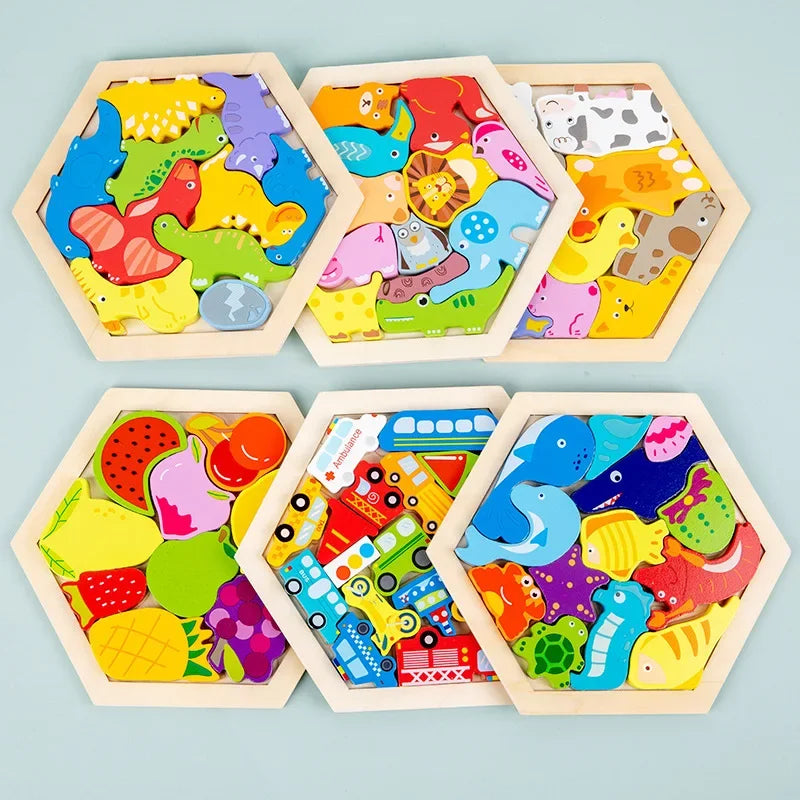 3D WOODEN PUZZLES GAMES