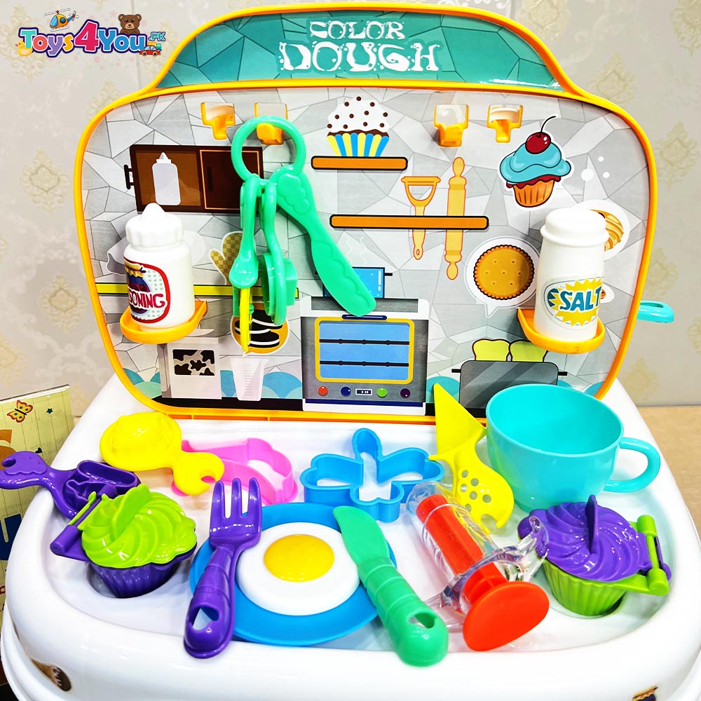 KIDS 2 IN 1 DOUGH SERIES KITCHEN PLAY SET