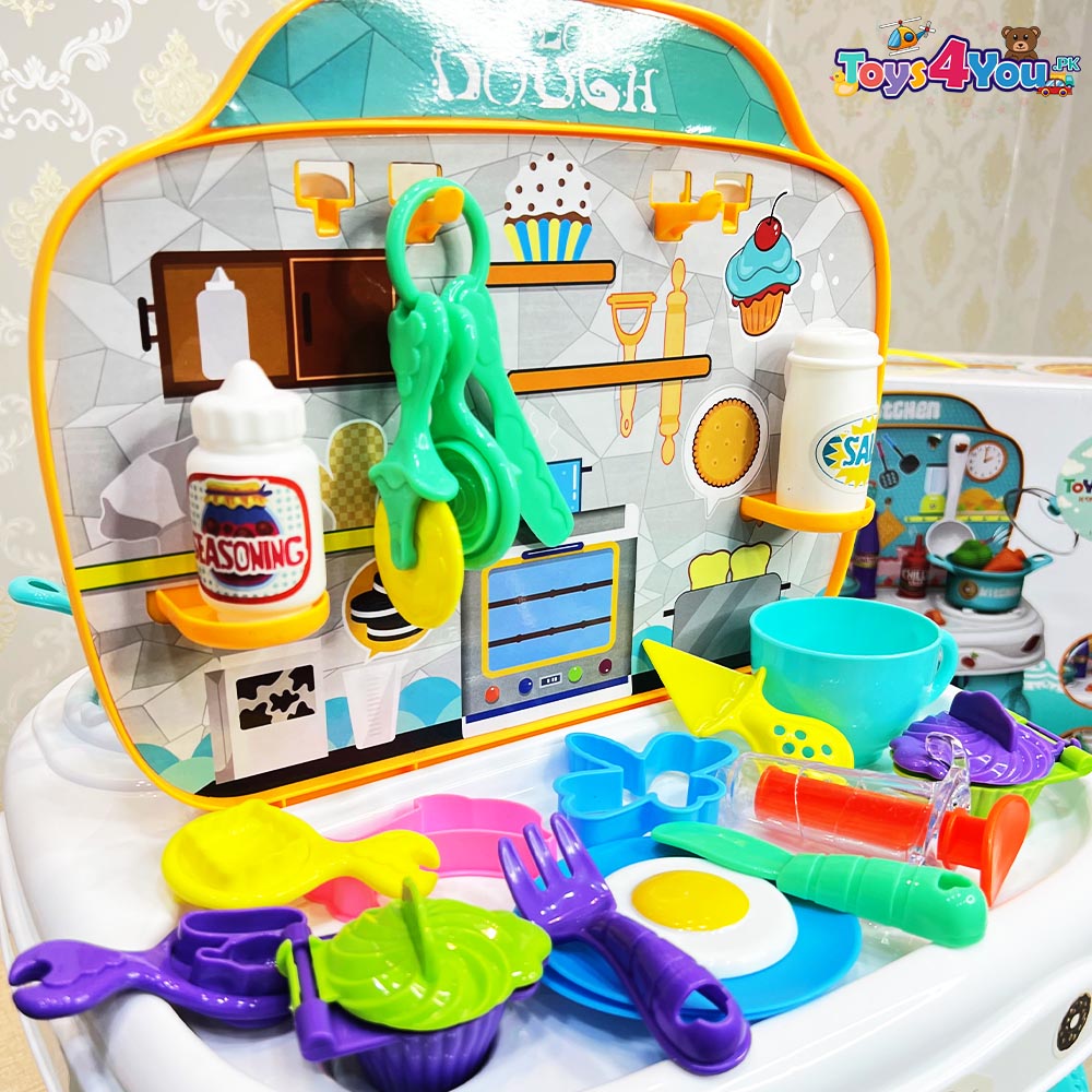 KIDS 2 IN 1 DOUGH SERIES KITCHEN PLAY SET