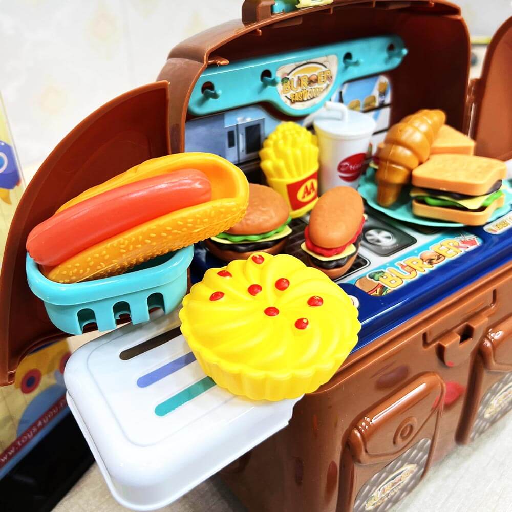 2 IN 1 KIDS BURGER BACK-PACK SET