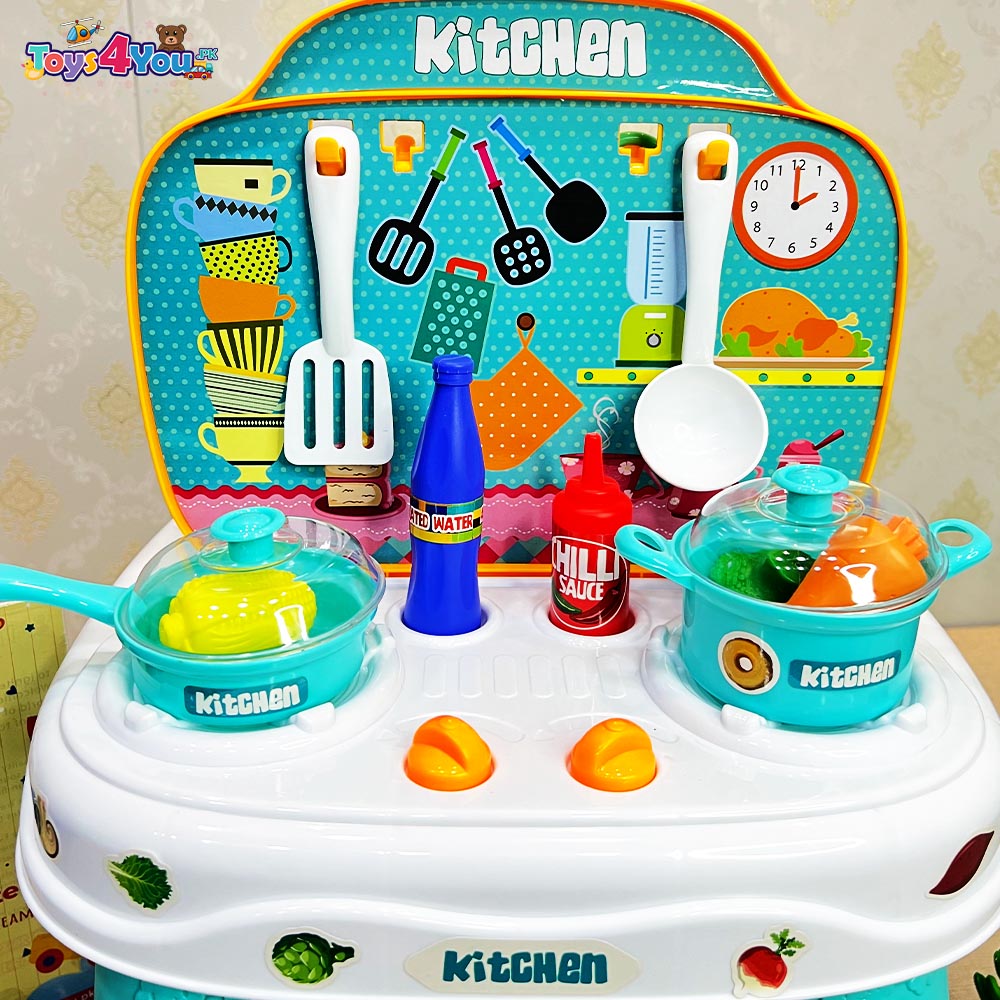 KIDS 2 IN 1 DOUGH SERIES KITCHEN PLAY SET