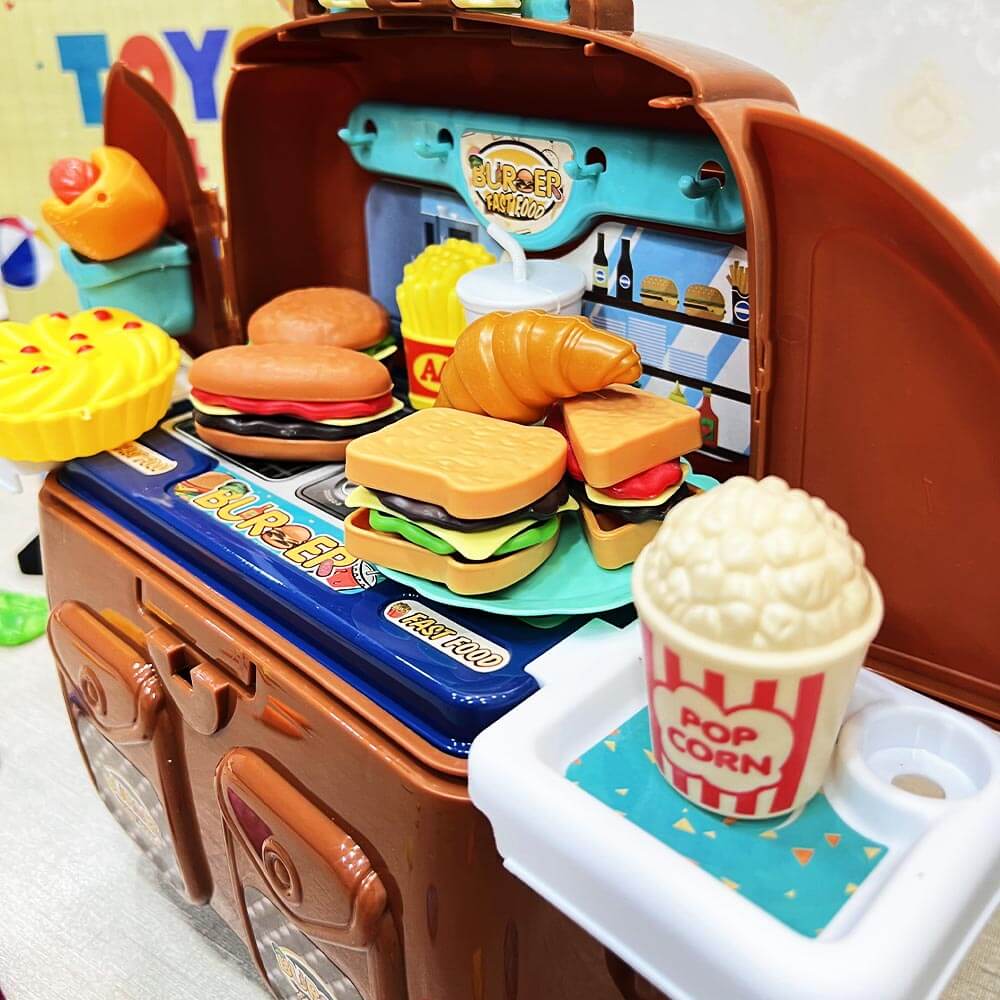 2 IN 1 KIDS BURGER BACK-PACK SET