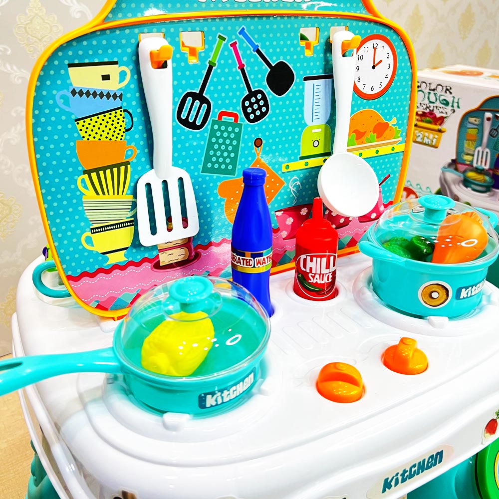 KIDS 2 IN 1 DOUGH SERIES KITCHEN PLAY SET