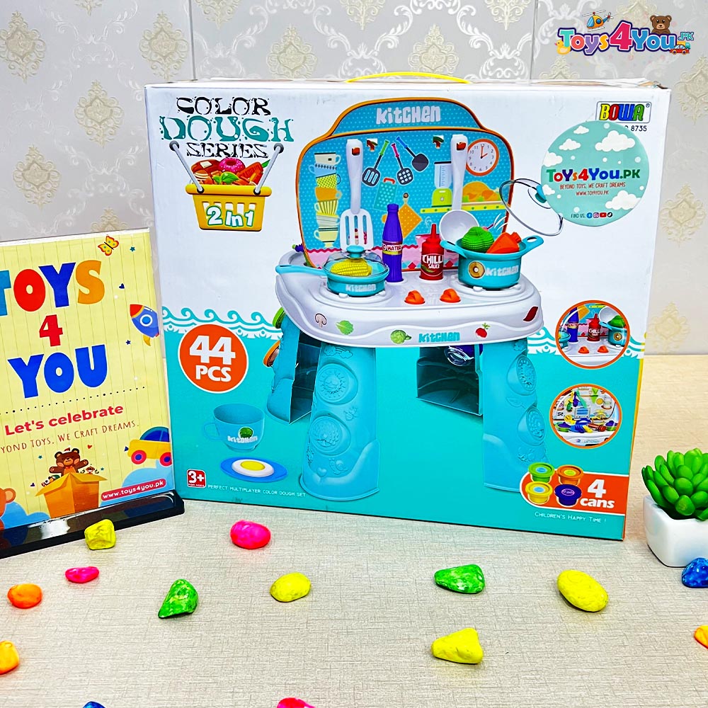 KIDS 2 IN 1 DOUGH SERIES KITCHEN PLAY SET