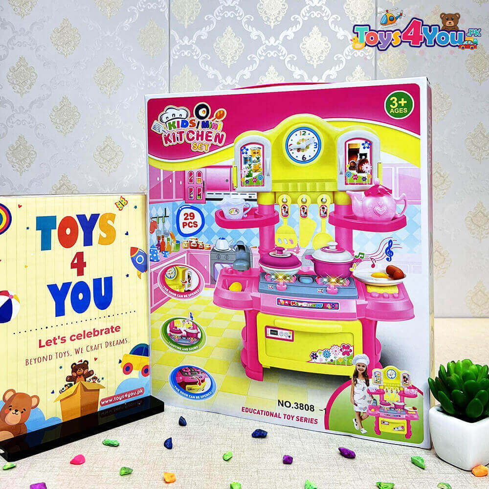 KIDS MINI KITCHEN SET - 29 PCS