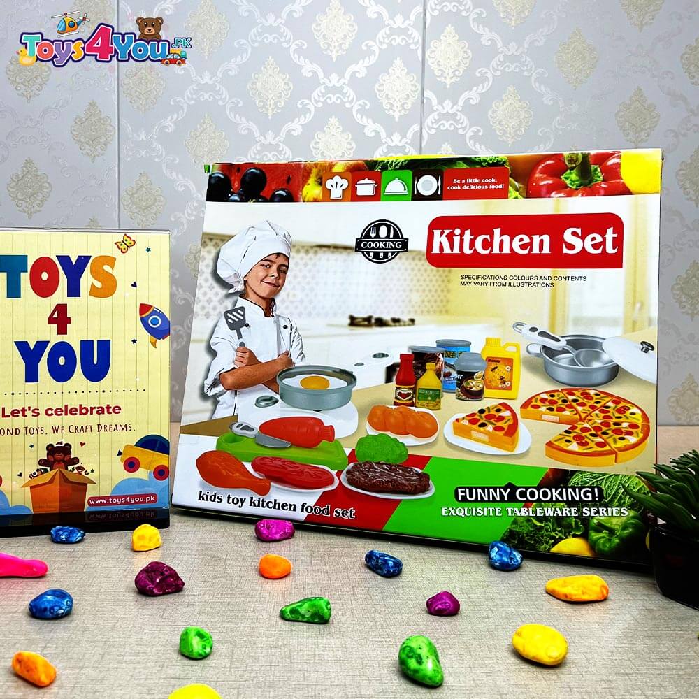 KIDS KITCHEN FOOD SET - 14 PIECE