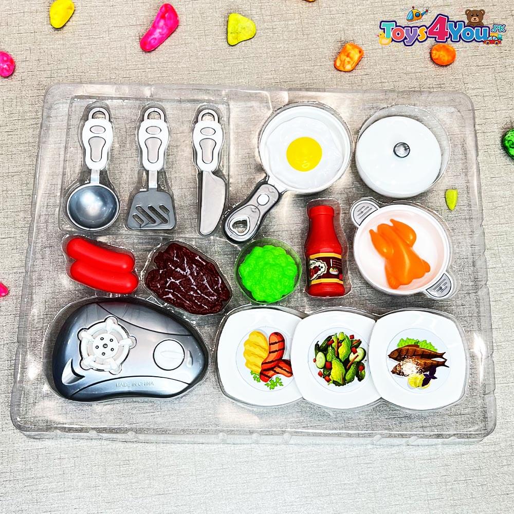 KIDS KITCHEN FOOD SET - 14 PIECE