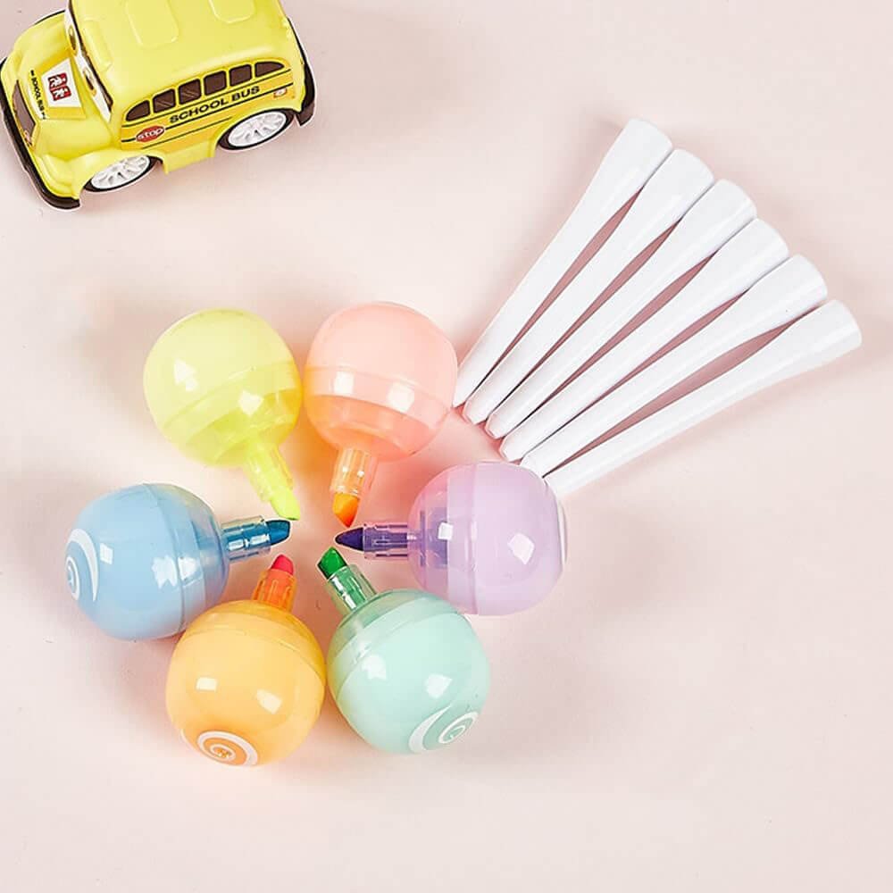 COLORFUL MARKALE PEN HIGHLIGHTER - 6 PCS