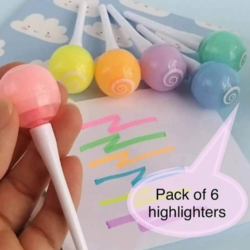 COLORFUL MARKALE PEN HIGHLIGHTER - 6 PCS