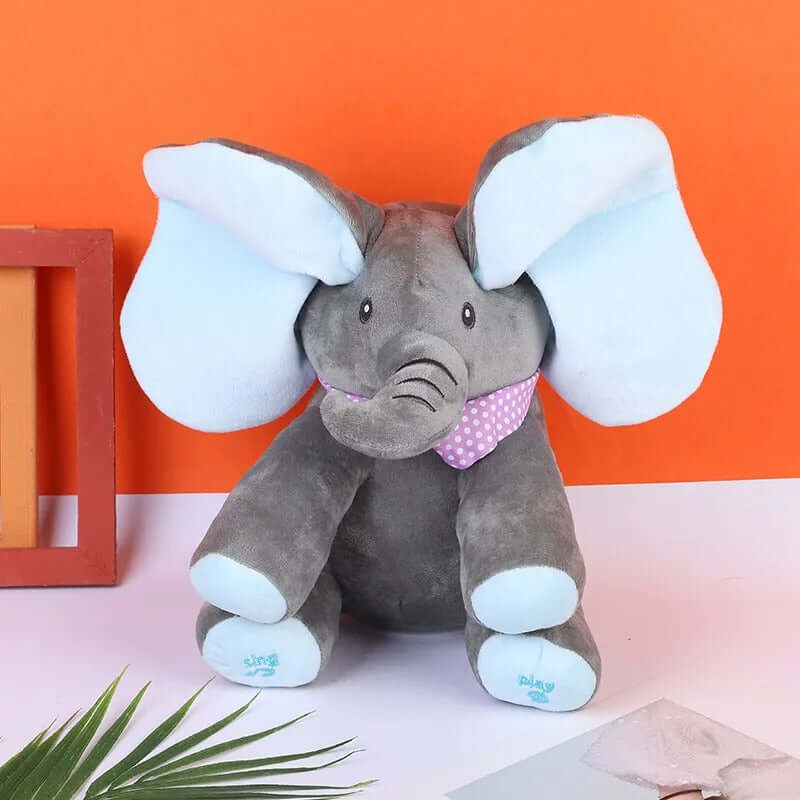 PEEK-A-BOO ELEPHENT INTRACTIVE PLUSH TOY