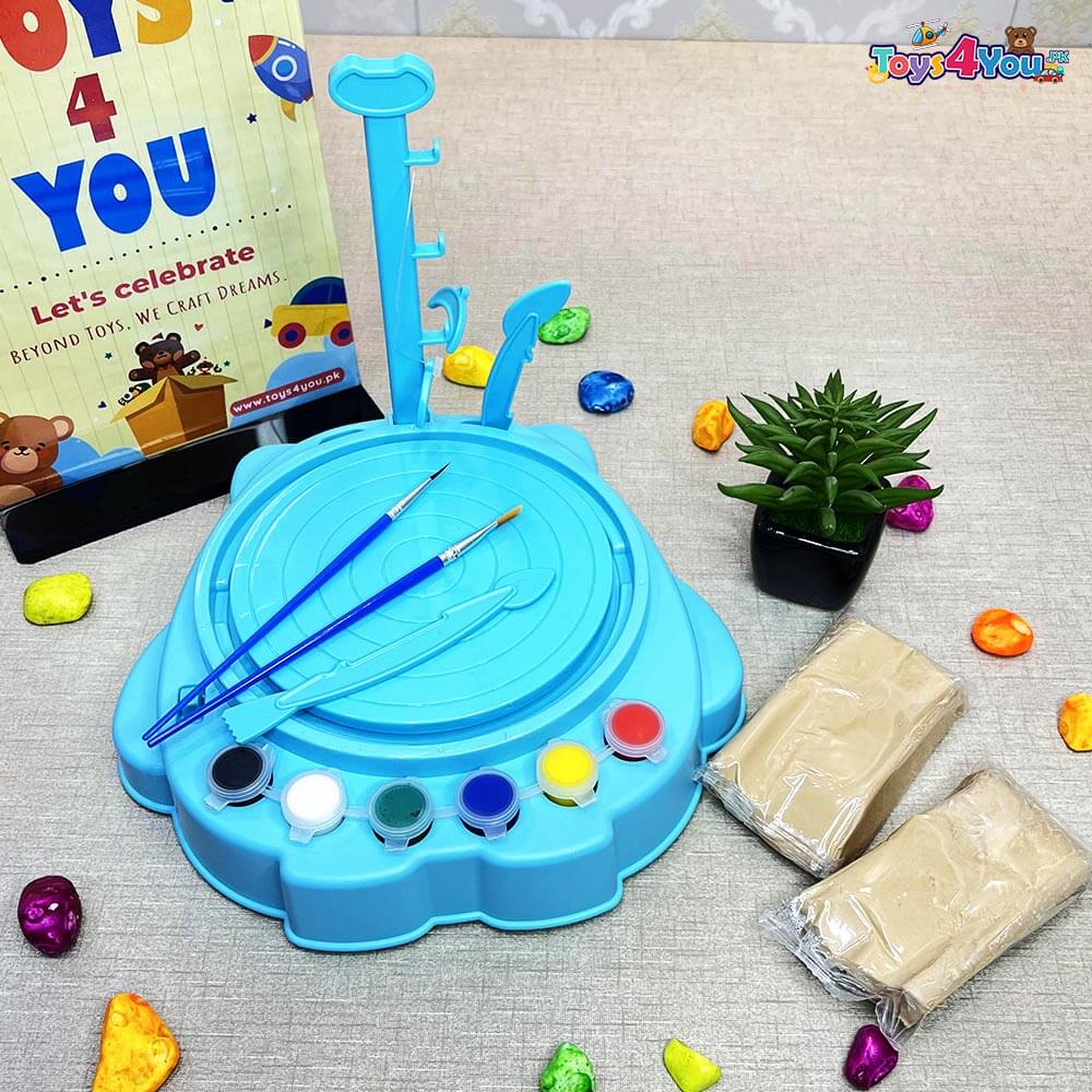 KIDS ART CRAFT POTTERY MACHINE WITH CLAY