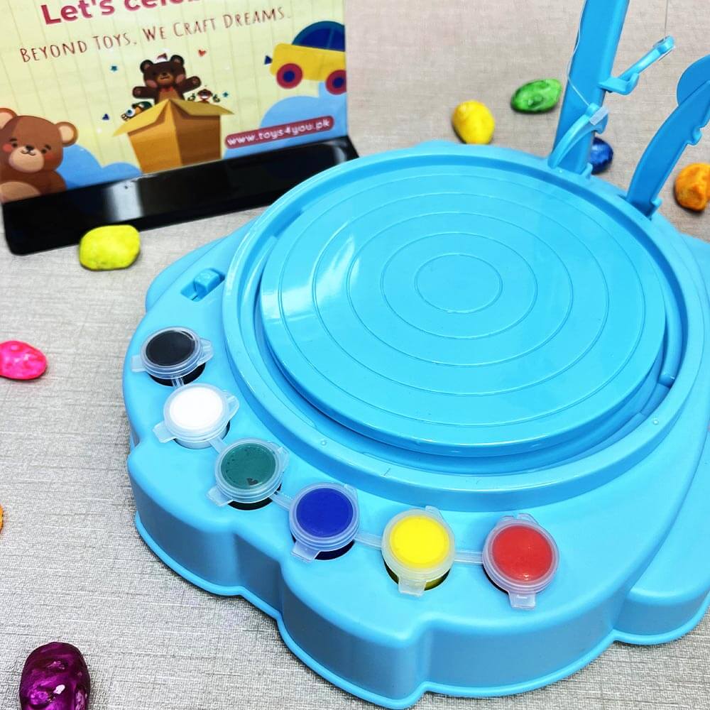 KIDS ART CRAFT POTTERY MACHINE WITH CLAY