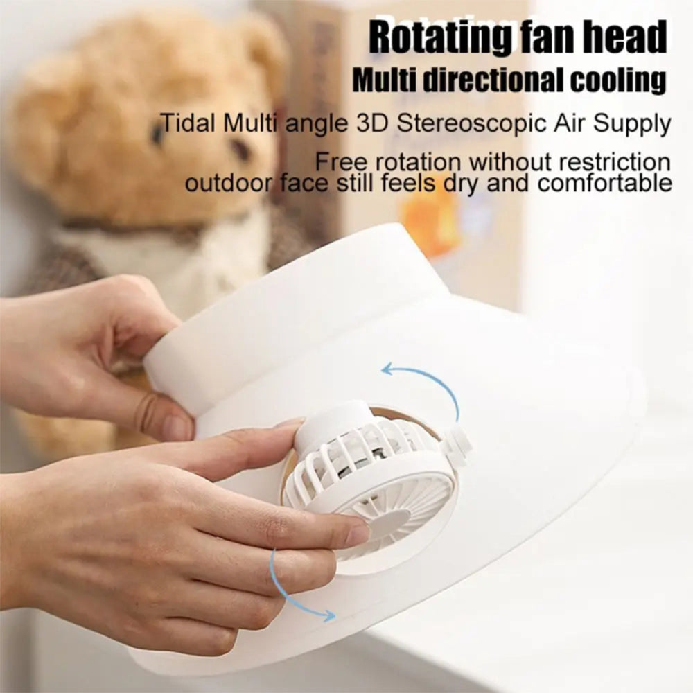 ADJUSTABLE AND RECHARGEABLE ROTATING HAT FUN