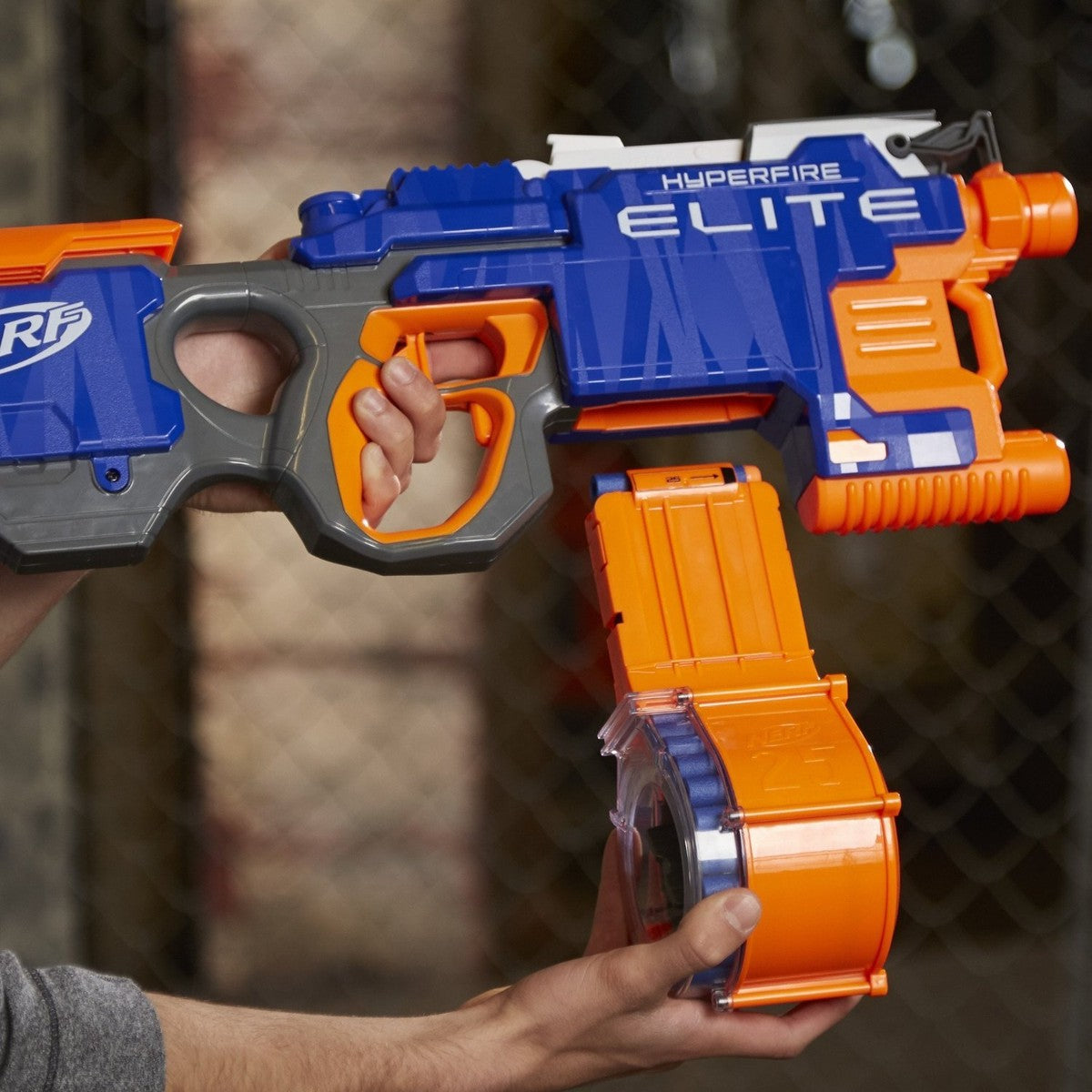 NERF N-STRIKE ELITE HYPERFIRE BLASTER GUN