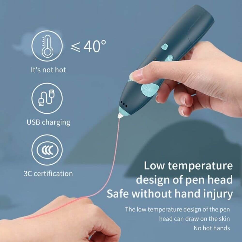 WIRELESS 3D DRAWING PRINTING PENCIL WITH PLA FILAMENTS