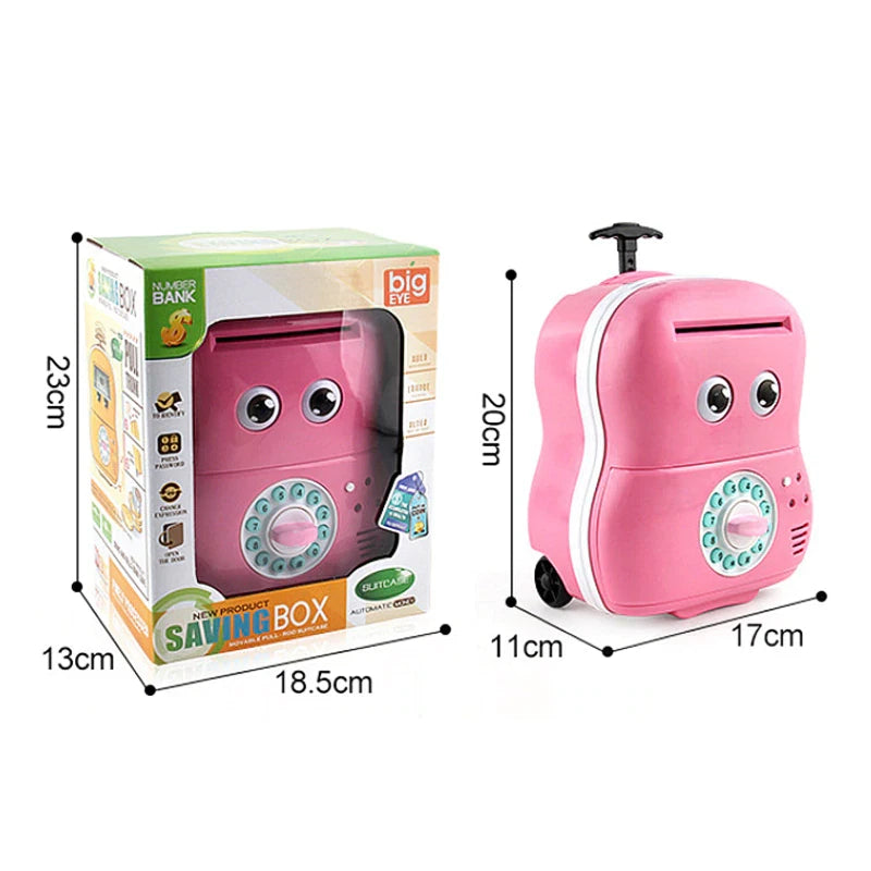 AUTOMATIC MONEY MACHINE COIN PIGGY BANK