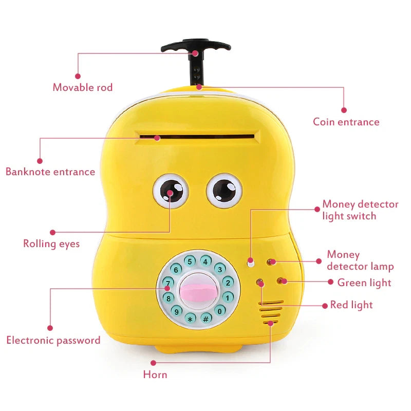 AUTOMATIC MONEY MACHINE COIN PIGGY BANK