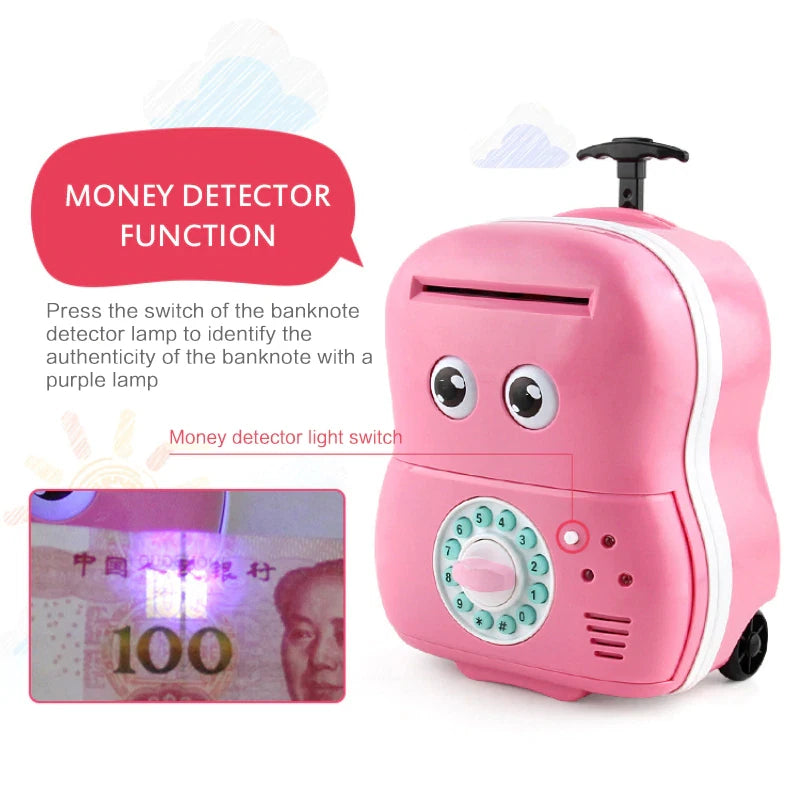 AUTOMATIC MONEY MACHINE COIN PIGGY BANK