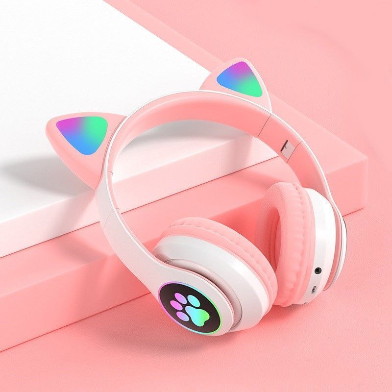 CAT EAR HEADPHONES BLUETOOTH WIRELESS HEADSETS