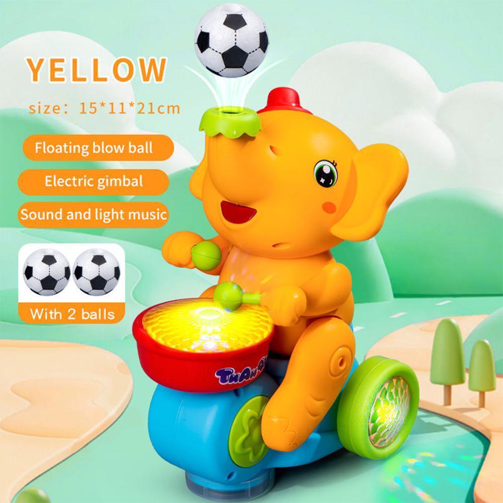 Musical Ball Blowing & Walking Elephant Toy