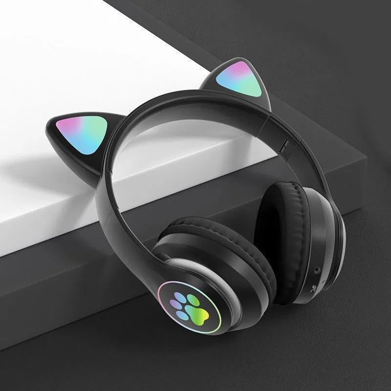 CAT EAR HEADPHONES BLUETOOTH WIRELESS HEADSETS