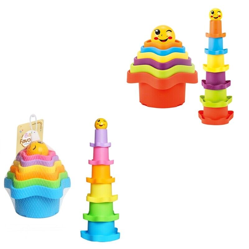 CUTE FUNNY STACKING CUPS FOR KIDS