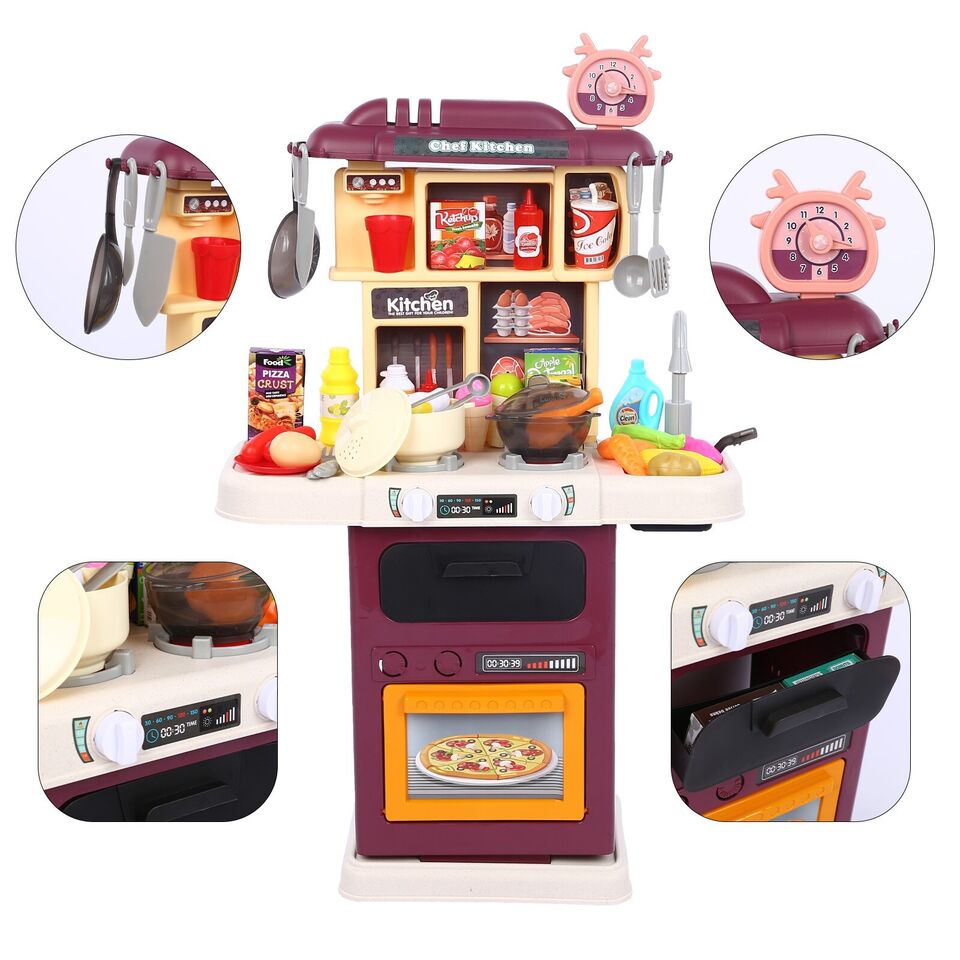 ROLE-PLAY KITCHEN COOKING PLAY SET - 64 PCS