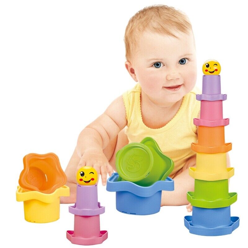 CUTE FUNNY STACKING CUPS FOR KIDS