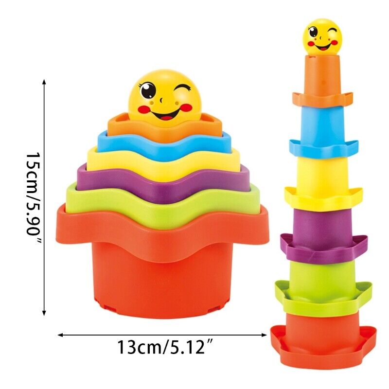 CUTE FUNNY STACKING CUPS FOR KIDS