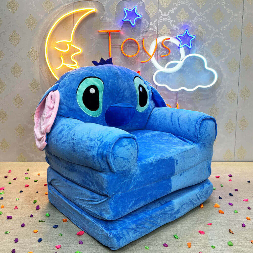 KIDS FOLDABLE SOFA CUM-BED SEATER - 3 STEP