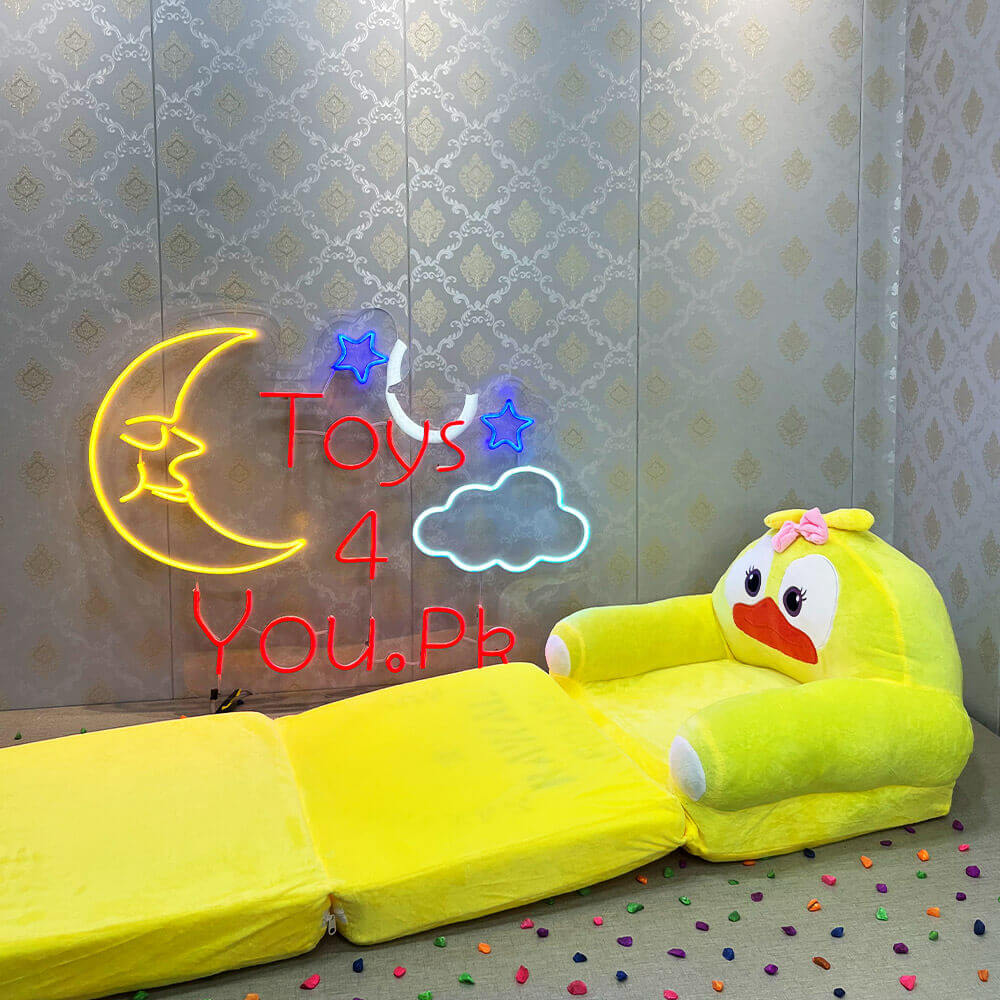 KIDS FOLDABLE SOFA CUM-BED SEATER - 3 STEP