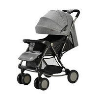 Thumbnail for HAOSHUO FOLDABLE BABY STROLLER CONVERT TO ROCKER